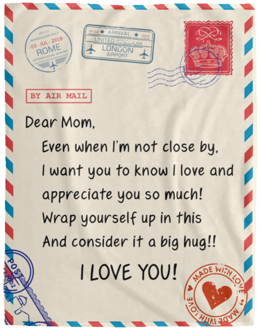 Dear MOM | I Love You | Premium Plush Blanket