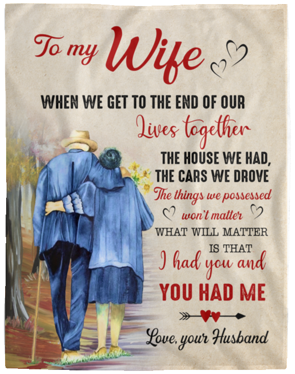 To My Wife | Our Lives Together | Premium Plush Blanket