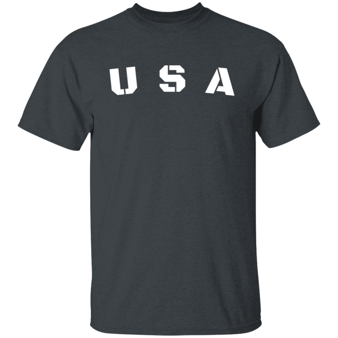 USA Block Letter Logo T Shirt - Unisex