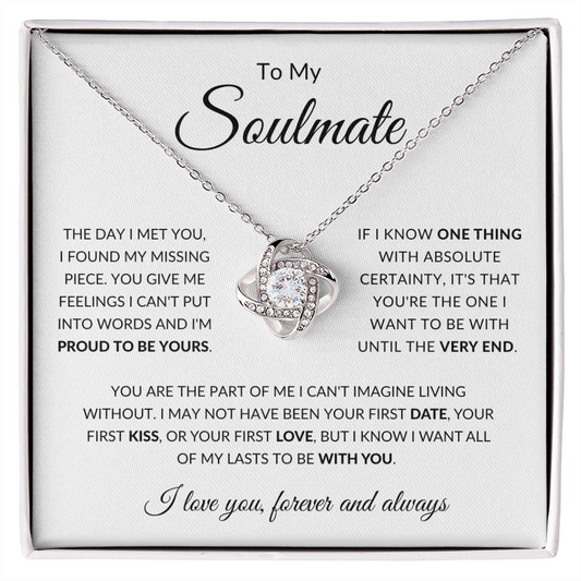 To Soulmate | Be With You | Love Knot Necklace