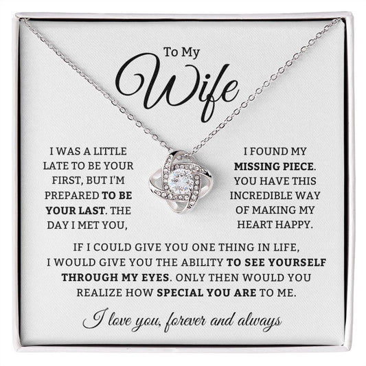 To My Wife | Prepared | Love Knot Necklace
