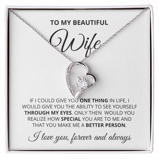 To Wife | Through My Eyes | Forever Love Necklace