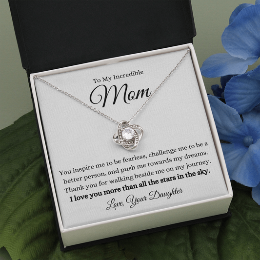 To Mom | All The Stars In The Sky - from Daughter | Love Knot Necklace