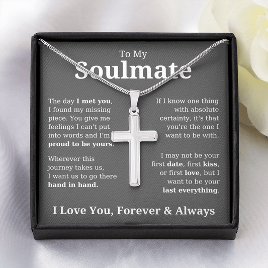 To Soulmate | Hand In Hand | Cross Necklace