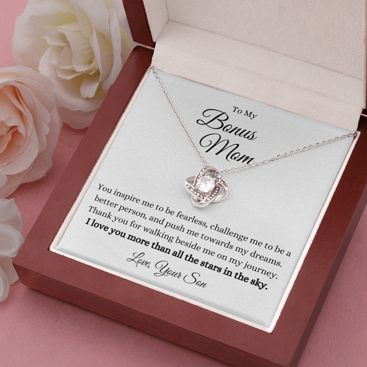 To Bonus Mom | All The Stars In The Sky - from Son | Love Knot Necklace