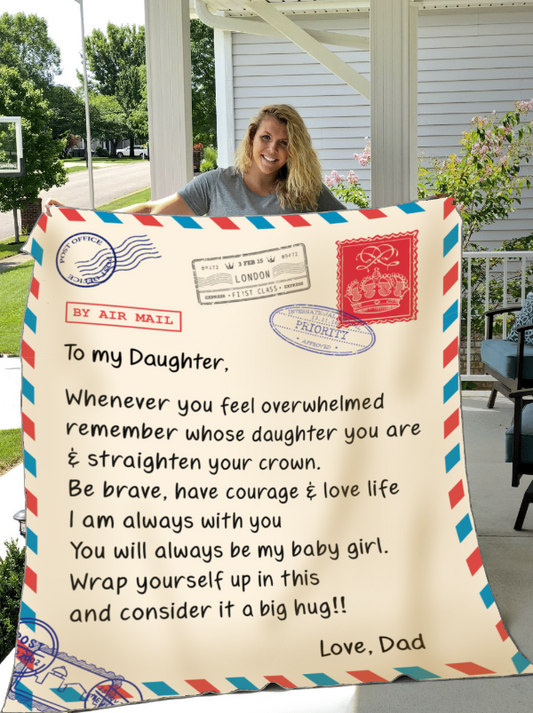 daughter blanket letter