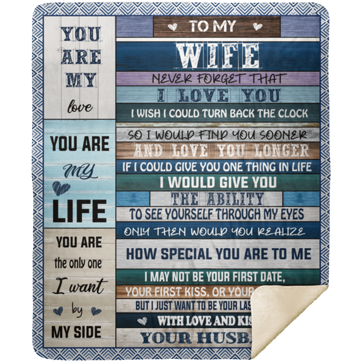 To My Wife | Love You Longer | Premium Plush Blanket