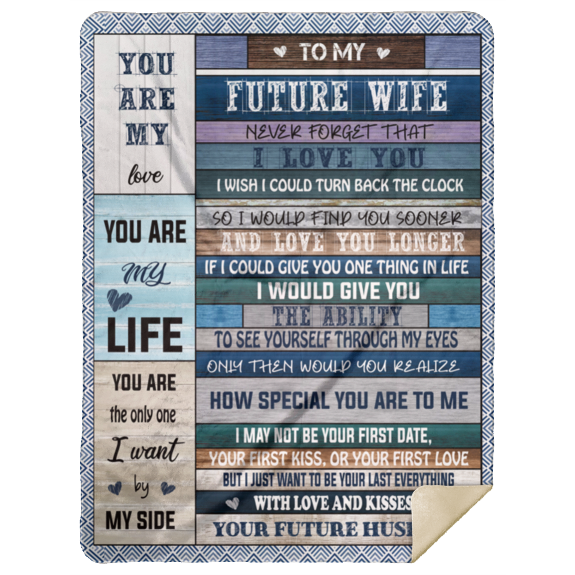 To My Future Wife | Wishes | Premium Plush Blanket
