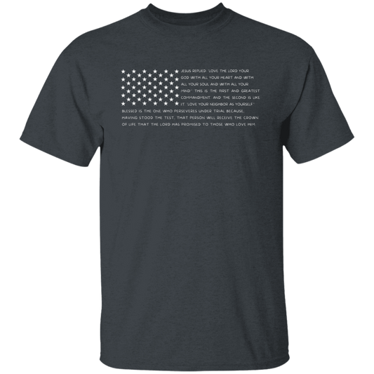 USA Flag Christian Bible Verse T Shirt - Unisex