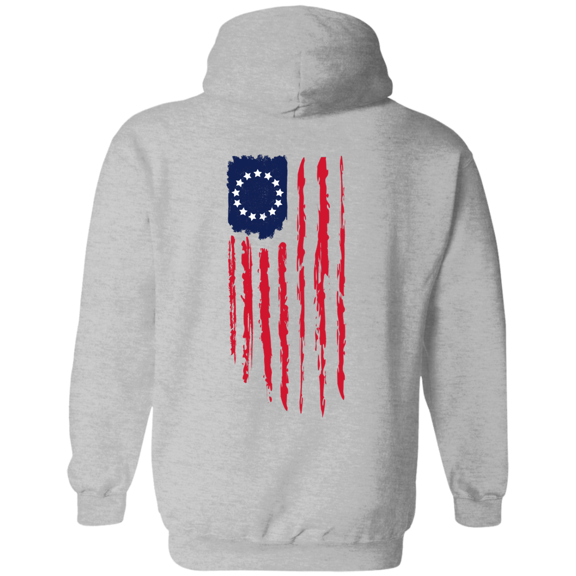 Betsy Ross Flag Pullover Hoodie - Unisex