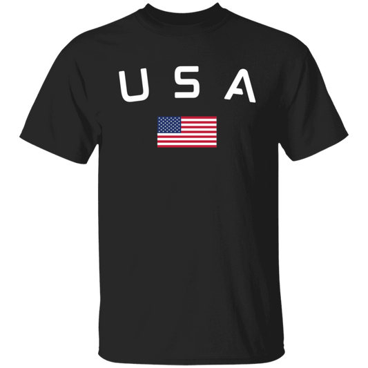 USA and Flag Logo T Shirt - Unisex