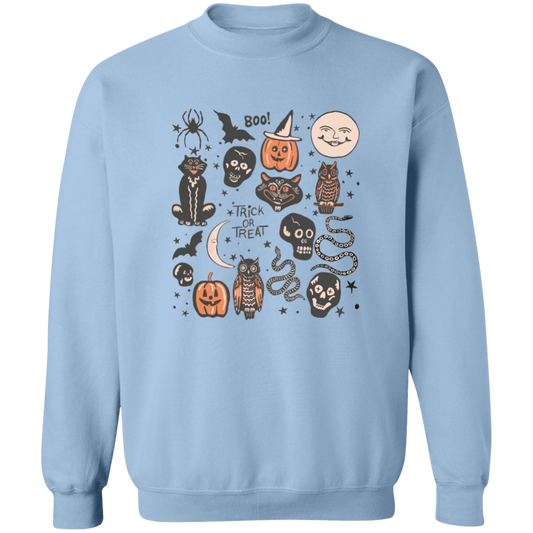 Halloween Doodles Pullover Sweatshirt - Unisex