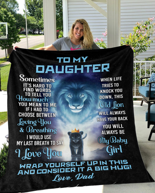 DAUGHTER from DAD | Last Breath | Premium Plush Blanket