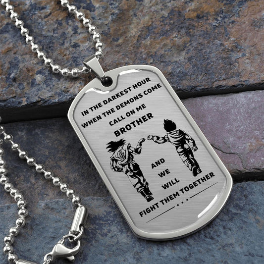 Call On Me Brother | Dog Tag Necklace