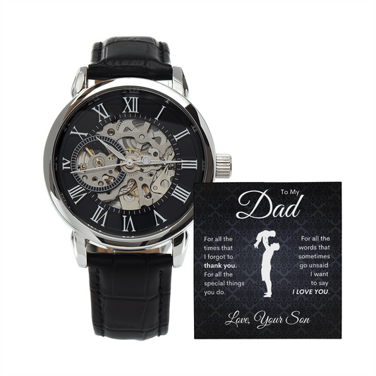 To Dad - From Son | Special Things | Openwork Watch