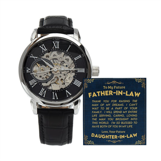 To My Father-In-Law | Blessed | Openwork Watch