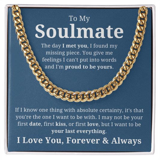 To Soulmate | Absolute Certainty | Cuban Link Necklace
