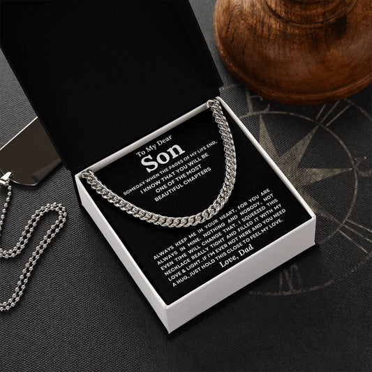 To Son from Dad | In Your Heart | Cuban Link Necklace