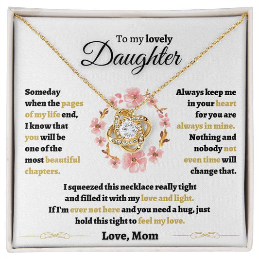 To My Daughter from Mom | Love Knot Necklace