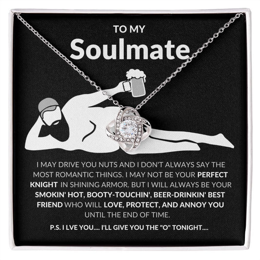 To My Soulmate | Until The End of Time | Love Knot Necklace