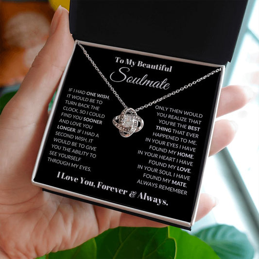 To My Soulmate | Best Thing | Love Knot Necklace