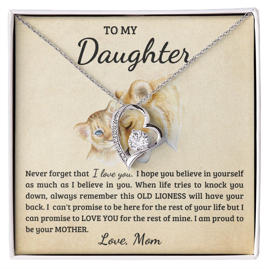 To My Daughter | Proud Mom | Forever Love Necklace