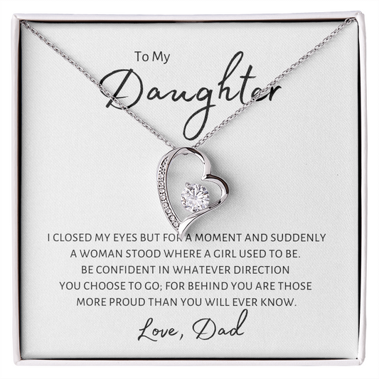 To My Daughter | Suddenly A Woman - from Dad | Forever Love Necklace