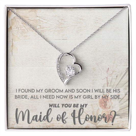Will You Be My Maid of Honor | Forever Love Necklace