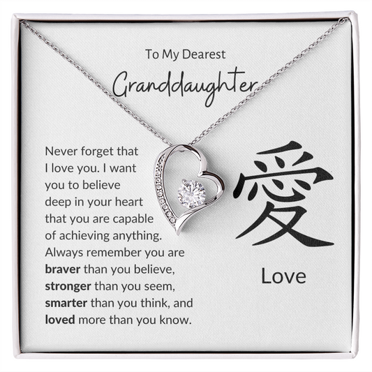 To Granddaughter | Love | Forever Love Necklace