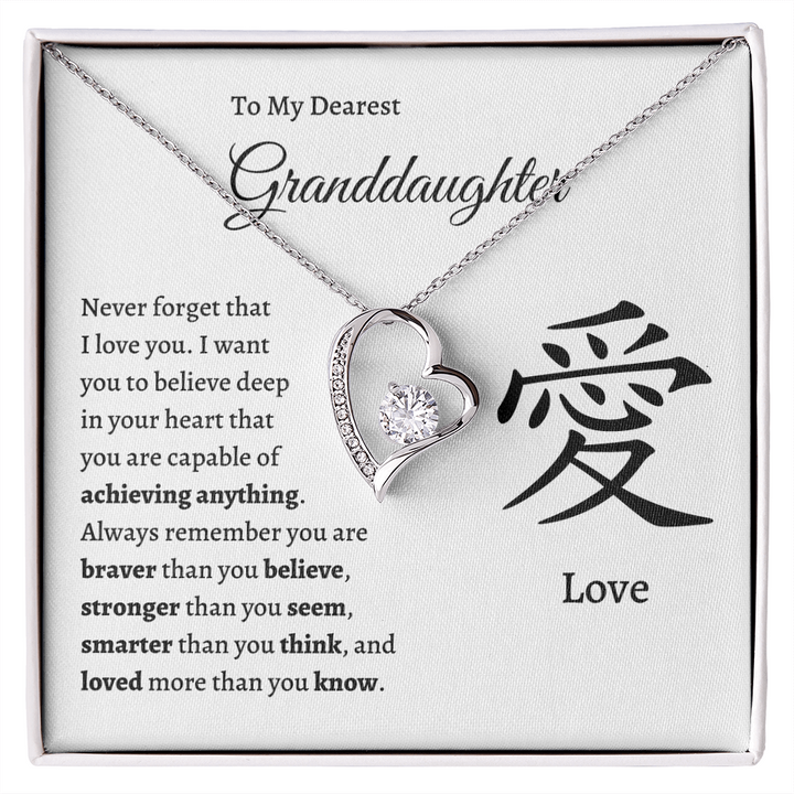 To My Granddaughter - Personalized Birthstone Pendant Gift Set - SS170 –  Sugar Spring Co