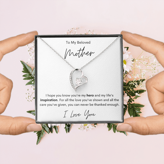 To Mom | You Are My Hero | Forever Love Necklace