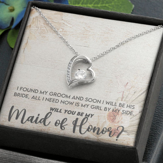 Will You Be My Maid of Honor | Forever Love Necklace