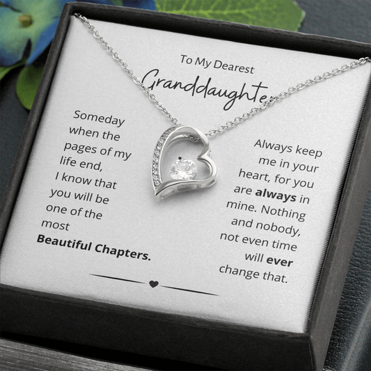 To Granddaughter | Most Beautiful Chapters | Forever Love Necklace