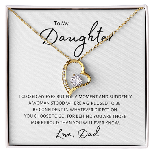 To My Daughter | Suddenly A Woman - from Dad | Forever Love Necklace