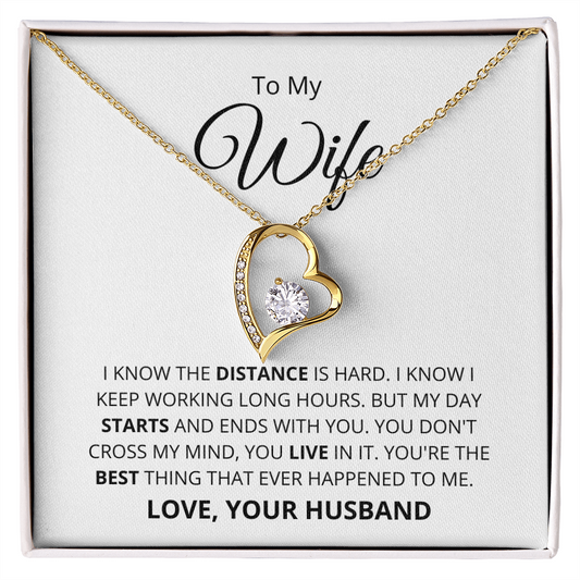 To Wife | You're the Best Thing | Forever Love Necklace