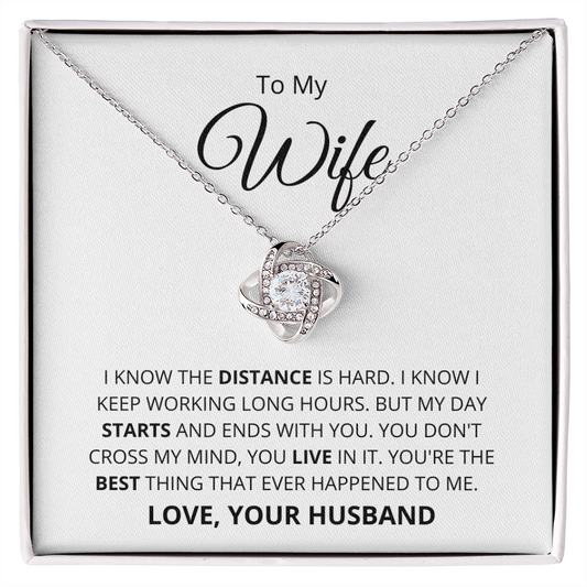 To Wife | You're the Best Thing | Love Knot Necklace