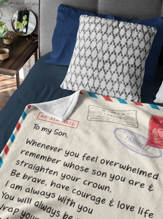 SON from MOM | Crown | Premium Plush Blanket